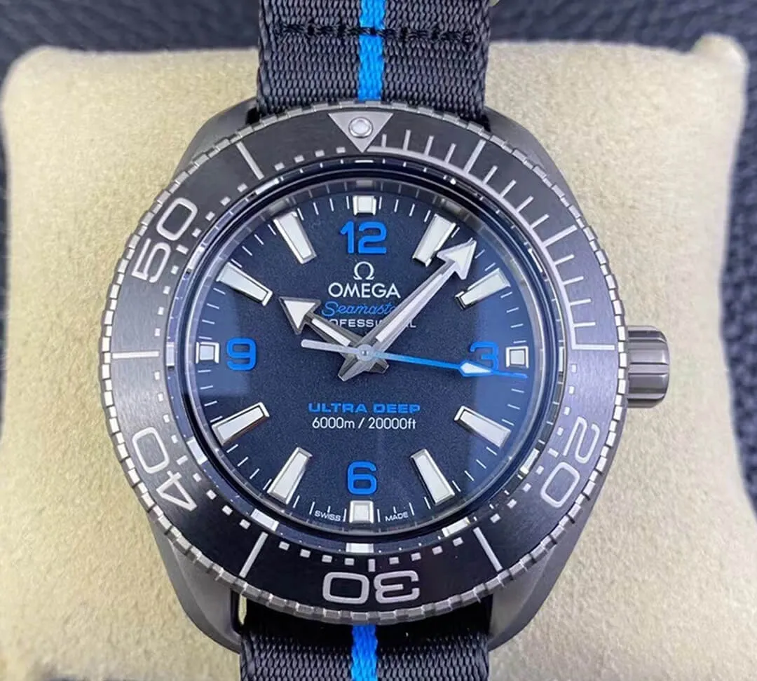 Omega Seamaster 215.92.46.21.01.001 VS Factory 1:1 Best Edition Replica Watch Black Bezel